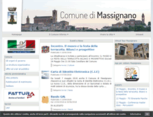 Tablet Screenshot of comune.massignano.ap.it